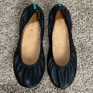 Tieks Black Ballet Flats W 11
